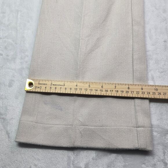Joie Corduroy High Rise Flare Leg Exposed button Front Pants 8 (30x31) - Picture 3 of 8